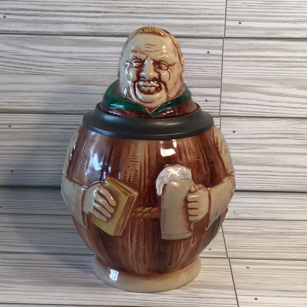 Original Gerzit Gehz Friar Monk Beer Stein  Vintage German Collectible